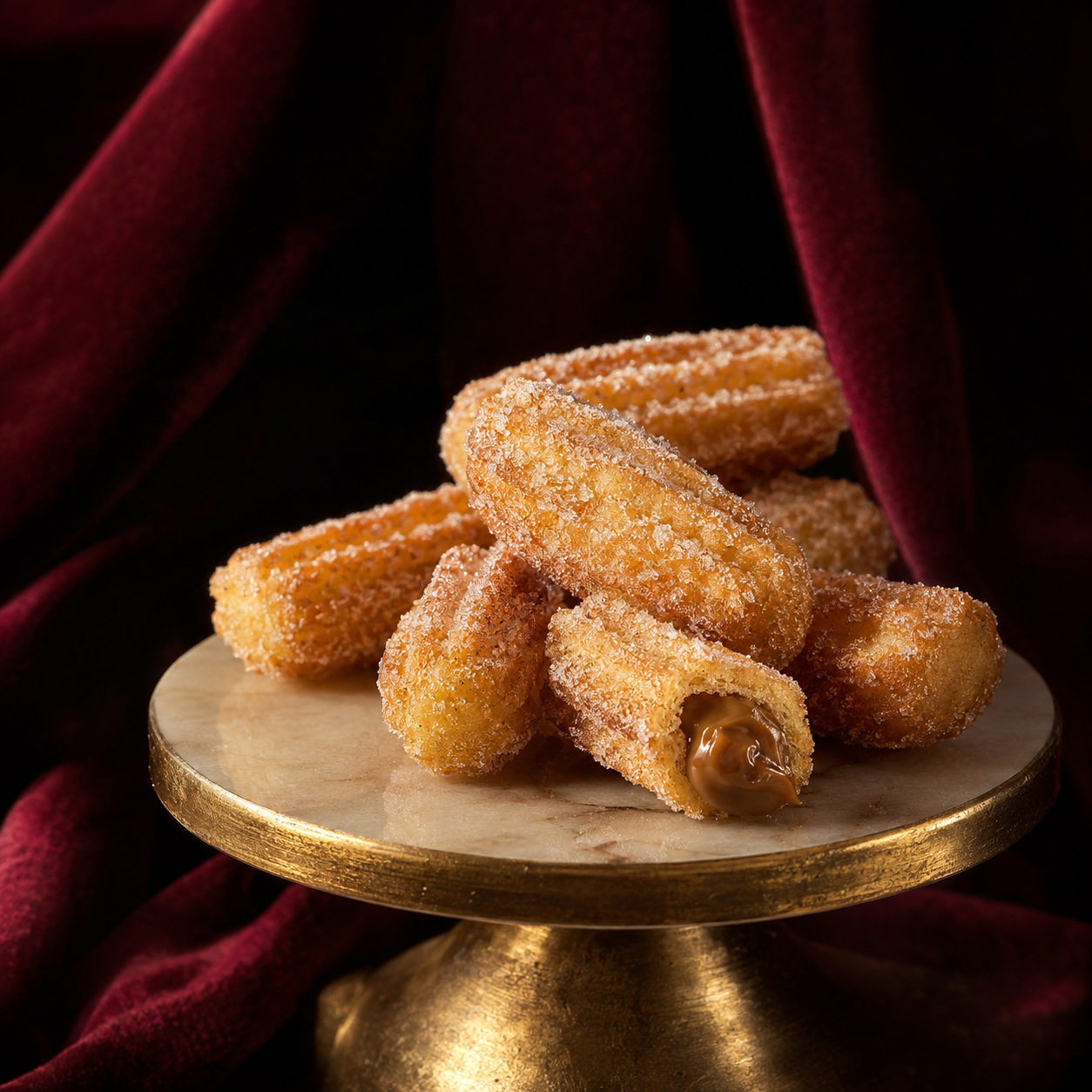 Mini churros ZEFA em composição de luxo